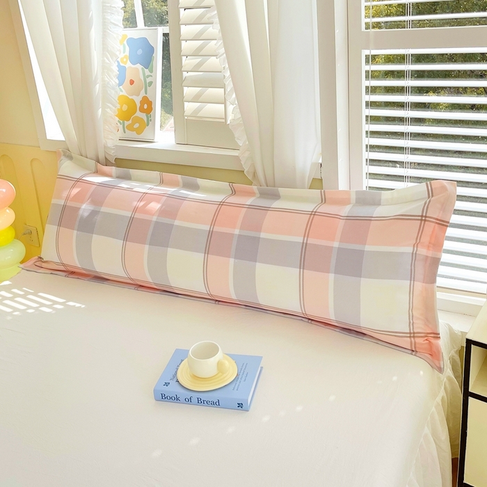 雨彤家纺 2025年新款A类条纹水洗棉枕套 爱诺格