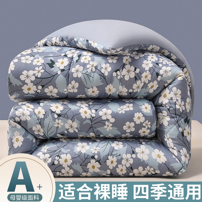 91家纺网 家纺一手货源 找家纺 （总）无瑕家居 2025年新款水洗棉冬被春秋被被子被芯床褥被芯学生宿舍被子被芯