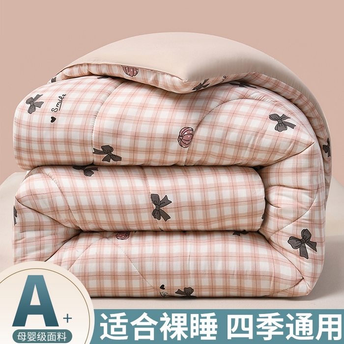 无瑕家居 2025年新款水洗棉冬被春秋被被子被芯床褥被芯学生宿舍被子被芯 蝴蝶格玉