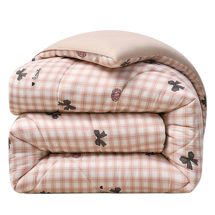 91家纺网 家纺一手货源 找家纺 无瑕家居 2025年新款水洗棉冬被春秋被被子被芯床褥被芯学生宿舍被子被芯 蝴蝶格玉