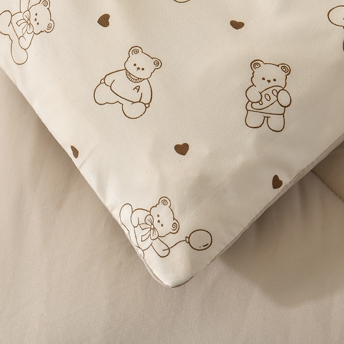 91家纺网 家纺一手货源 找家纺 无瑕家居 2025年新款水洗棉冬被春秋被被子被芯床褥被芯学生宿舍被子被芯 暖心小熊