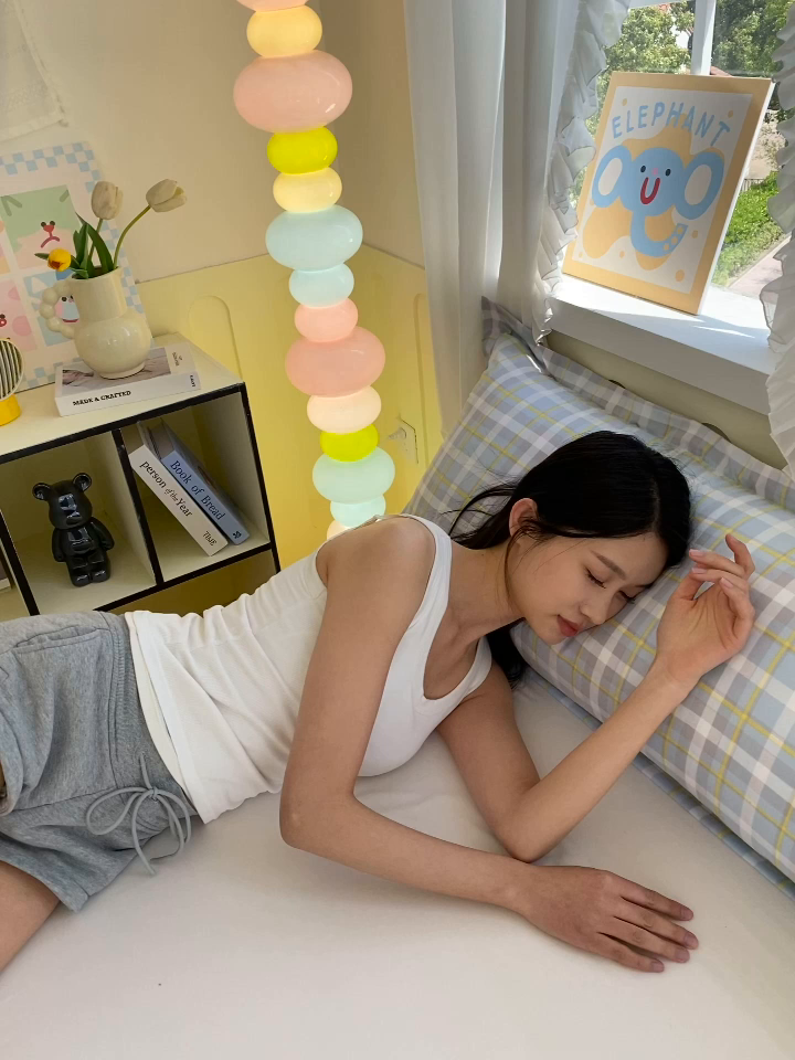 91家纺网 家纺一手货源 找家纺 雨彤家纺 2025年新款A类条纹水洗棉枕套 芙兰仕