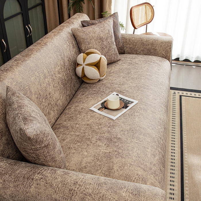 91家纺网 家纺一手货源 找家纺 沐沐家纺 2026春夏新款澜悦沙发套 浅咖