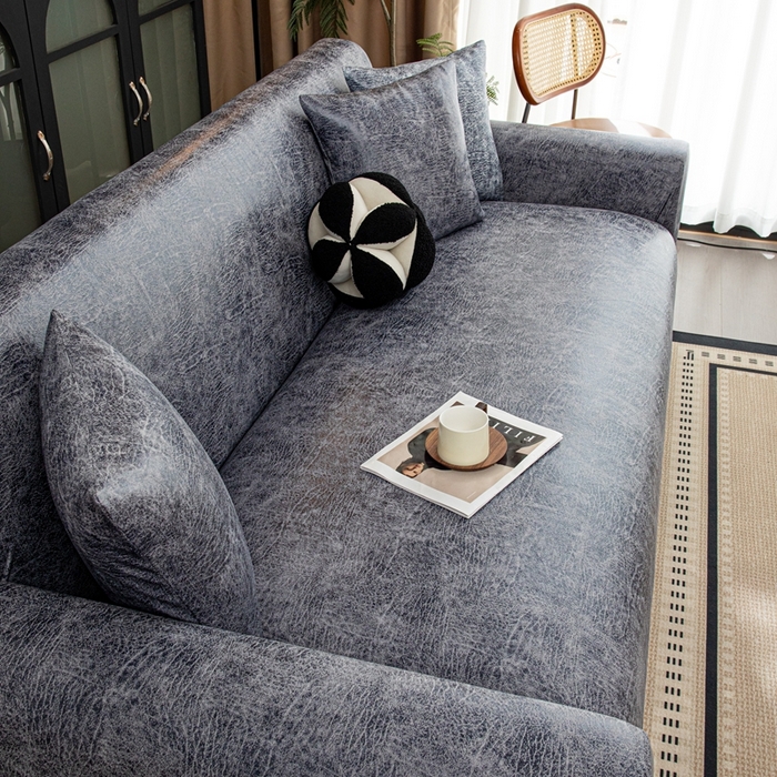 91家纺网 家纺一手货源 找家纺 沐沐家纺 2026春夏新款澜悦沙发套 深灰