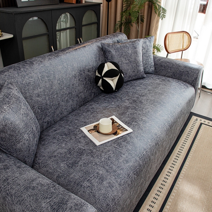 沐沐家纺 2026春夏新款澜悦沙发套 深灰