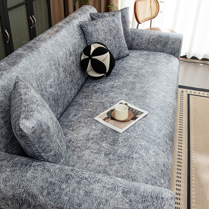 91家纺网 家纺一手货源 找家纺 沐沐家纺 2026春夏新款澜悦沙发套 浅灰