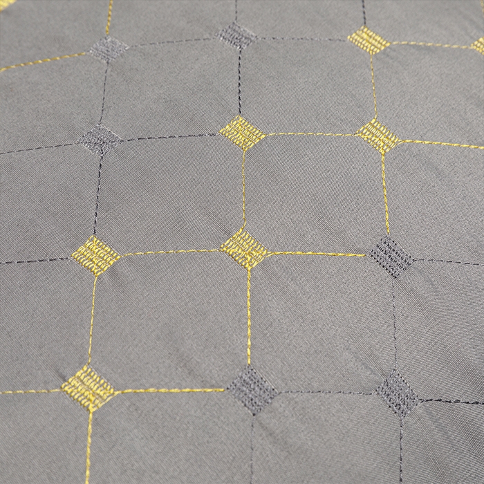 91家纺网 家纺一手货源 找家纺 佳尚枕芯2025新款满天星透气绗绣羽丝绒枕芯枕头 灰色48x74cm-低枕/只