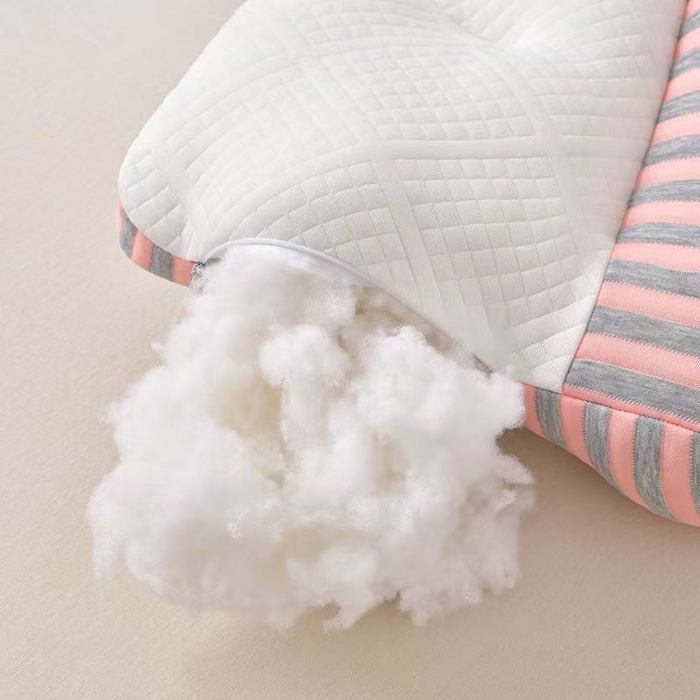 91家纺网 家纺一手货源 找家纺 佳尚枕芯2025新款刺绣情侣款深睡牵引枕枕头枕芯 兔耳反牵引枕-红42x65cm高枕/只