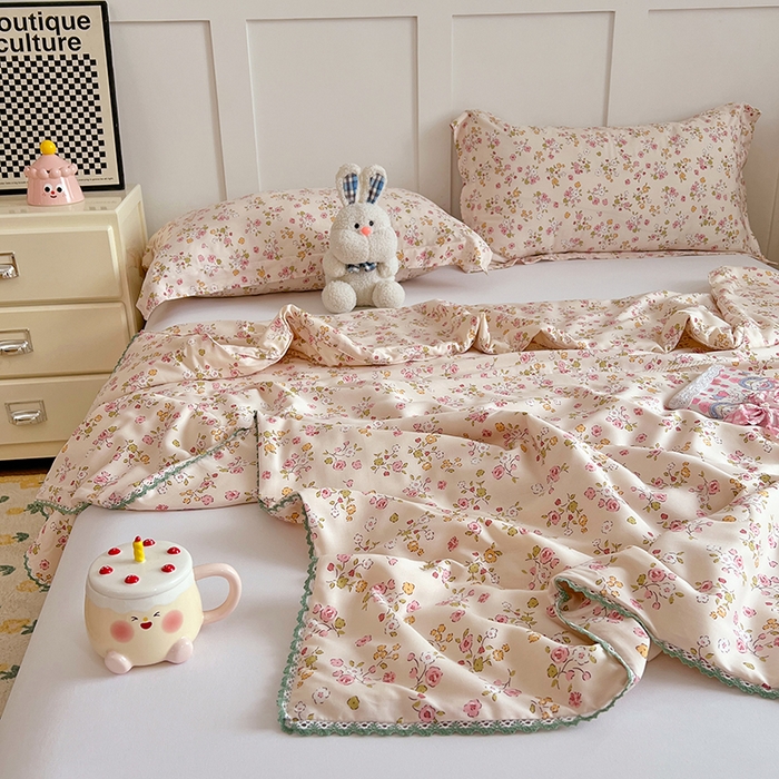 91家纺网 家纺一手货源 找家纺 （总）VIP被业 2025新款书香绸网红直播小红书夏凉被凉感冰丝天丝夏被