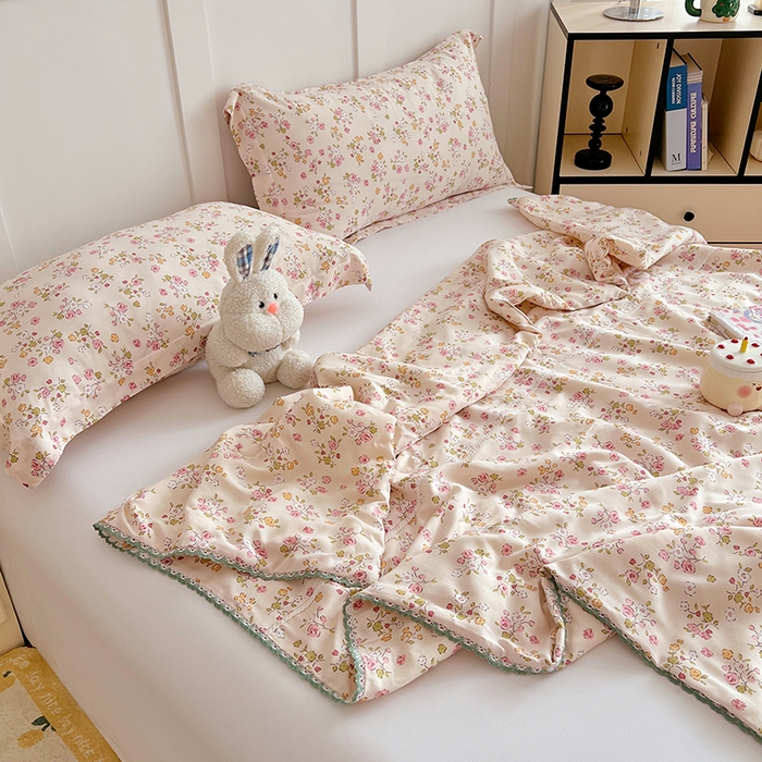 91家纺网 家纺一手货源 找家纺 （总）VIP被业 2025新款书香绸网红直播小红书夏凉被凉感冰丝天丝夏被