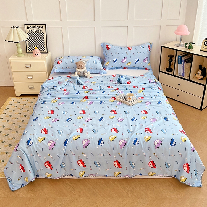 91家纺网 家纺一手货源 找家纺 （总）VIP被业 2025新款书香绸网红直播小红书夏凉被凉感冰丝天丝夏被