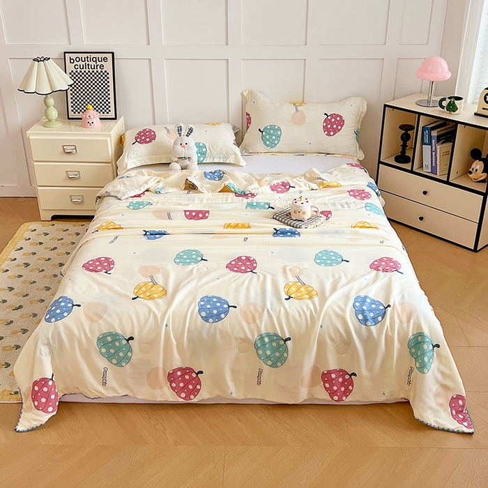 91家纺网 家纺一手货源 找家纺 （总）VIP被业 2025新款书香绸网红直播小红书夏凉被凉感冰丝天丝夏被