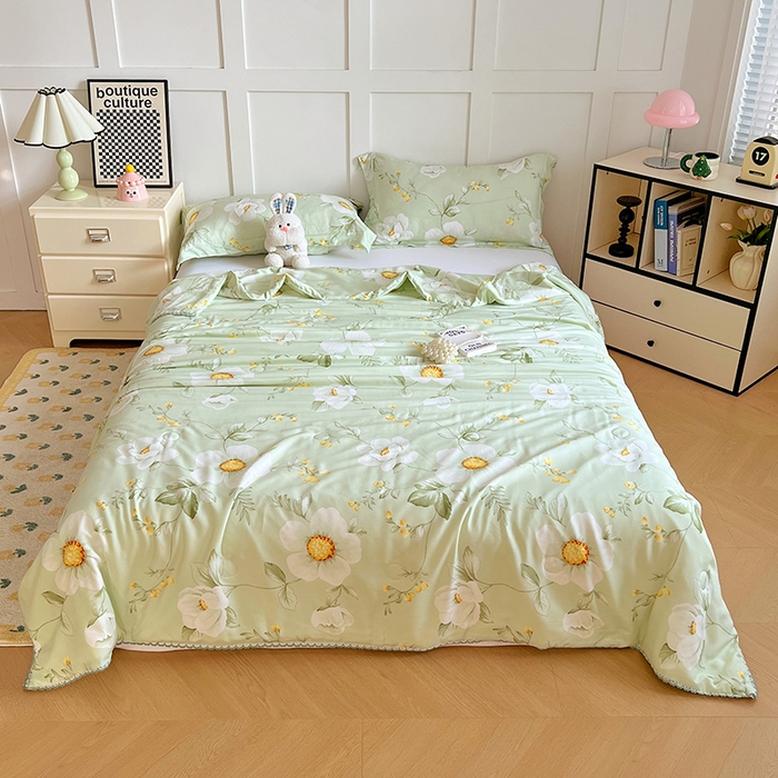 91家纺网 家纺一手货源 找家纺 （总）VIP被业 2025新款书香绸网红直播小红书夏凉被凉感冰丝天丝夏被