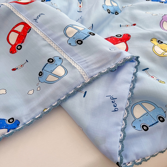 91家纺网 家纺一手货源 找家纺 VIP被业 2025新款书香绸网红直播小红书夏凉被凉感冰丝天丝夏被 快乐星球