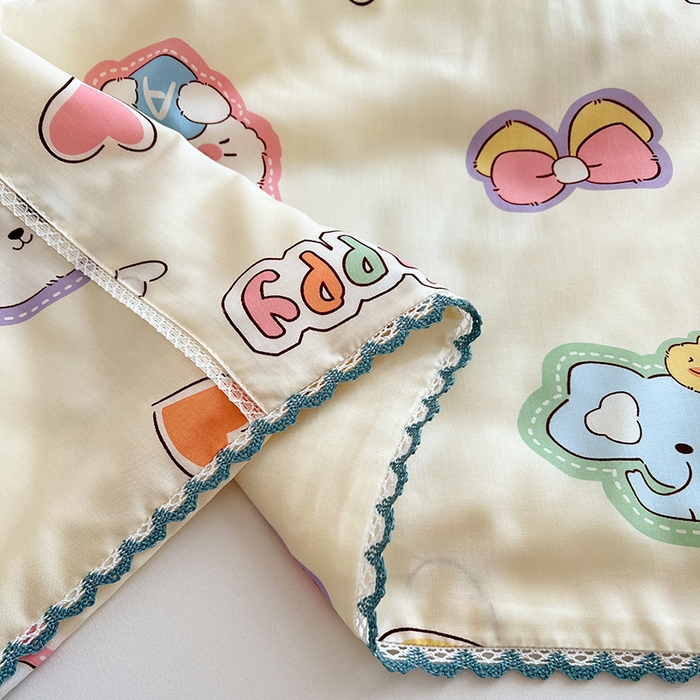 91家纺网 家纺一手货源 找家纺 VIP被业 2025新款书香绸网红直播小红书夏凉被凉感冰丝天丝夏被 童话故事