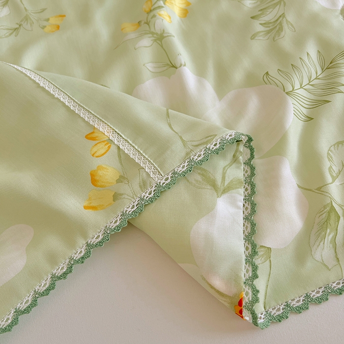 91家纺网 家纺一手货源 找家纺 VIP被业 2025新款书香绸网红直播小红书夏凉被凉感冰丝天丝夏被 微风吹过