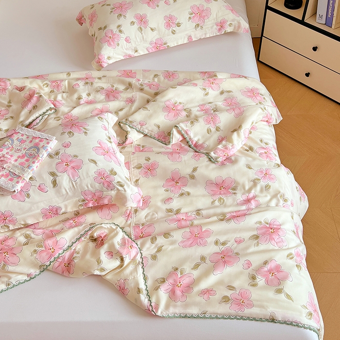 91家纺网 家纺一手货源 找家纺 VIP被业 2025新款书香绸网红直播小红书夏凉被凉感冰丝天丝夏被 醉梦仙霖