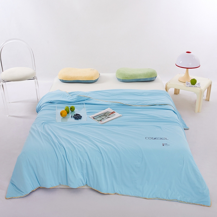 91家纺网 家纺一手货源 找家纺 （总）VIP被业 2025新款云母凉感丝日本凉感科技冰淇淋氨纶天丝纯色夏被空调被