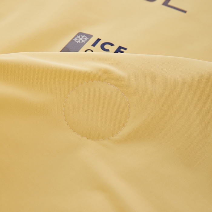 91家纺网 家纺一手货源 找家纺 VIP被业 2025新款云母凉感丝日本凉感科技冰淇淋氨纶天丝纯色夏被空调被 黄色