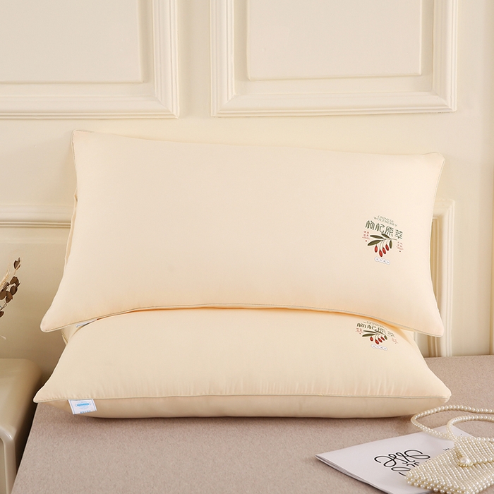 91家纺网 家纺一手货源 找家纺 佳尚枕芯2025新款枸杞原萃跑量枕芯学生枕头酒店枕单人双人枕芯枕头 枸杞原萃 米黄48x74cm/只