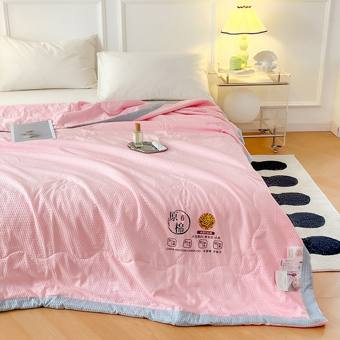 91家纺网 家纺一手货源 找家纺 （总）VIP被业 2025新款原棉夏被针织棉大豆夏凉被子被芯夏被被子空调被