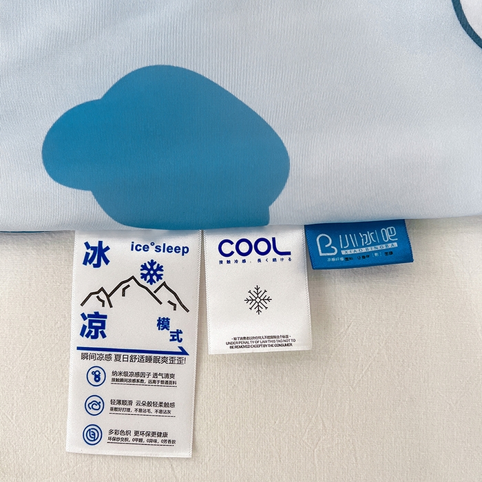 91家纺网 家纺一手货源 找家纺 （总）VIP被业 2025新款印花凉感丝冰淇淋云母日本凉感科技冰淇淋氨纶凉感天丝纯色夏被空调被