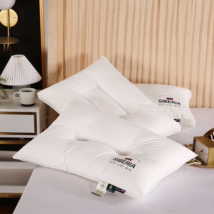 91家纺网 家纺一手货源 找家纺 （总）佳尚枕芯 2025新款立体纯棉全棉纯棉西伯利亚五星级酒店保健护颈枕芯超柔枕头