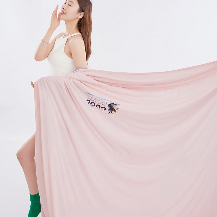 91家纺网 家纺一手货源 找家纺 （总）VIP被业 2025新款西瓜凉感丝夏被冰淇淋云母日本凉感科技冰淇淋氨纶凉感天丝纯色夏被空调被