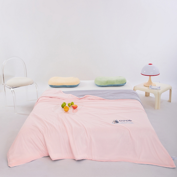 91家纺网 家纺一手货源 找家纺 （总）VIP被业 2025新款西瓜凉感丝夏被冰淇淋云母日本凉感科技冰淇淋氨纶凉感天丝纯色夏被空调被