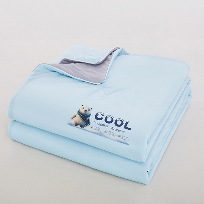 91家纺网 家纺一手货源 找家纺 （总）VIP被业 2025新款西瓜凉感丝夏被冰淇淋云母日本凉感科技冰淇淋氨纶凉感天丝纯色夏被空调被