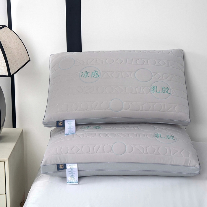 佳尚枕芯 2025新款凉感乳胶枕枕头枕芯 灰色48x74cm