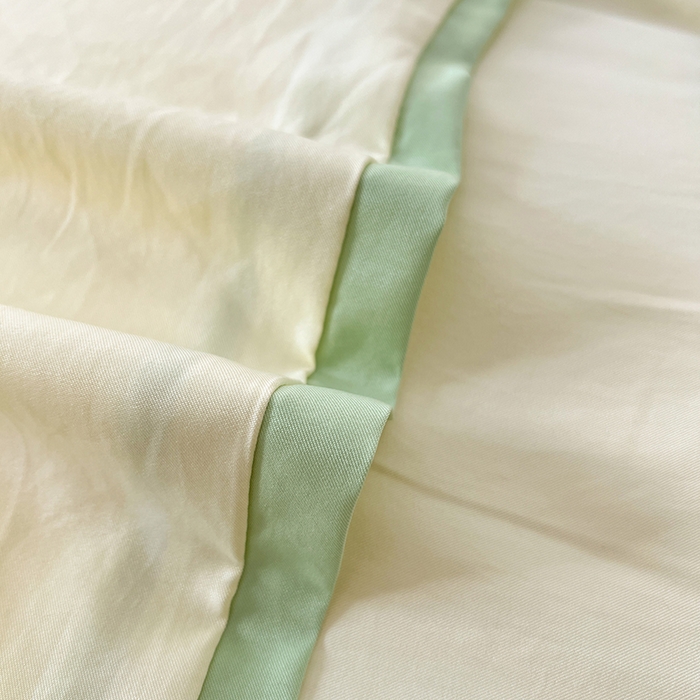 91家纺网 家纺一手货源 找家纺 VIP被业 2025新款赛天丝凉感透气四件套单枕套 琥珀黄