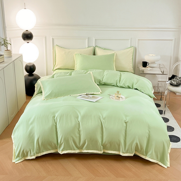 VIP被业 2025新款赛天丝凉感透气四件套单枕套 英伦绿