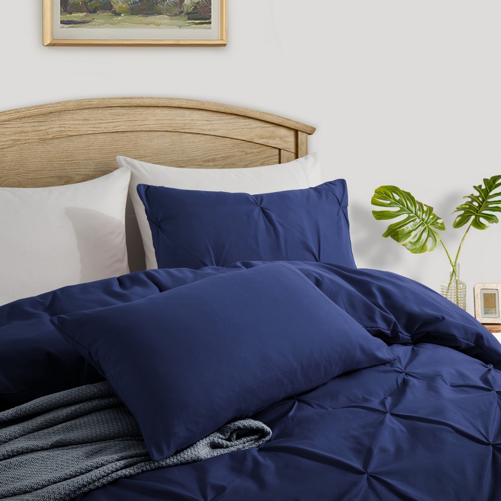 91家纺网 家纺一手货源 找家纺 （总）子不语家纺2025新款跨境外贸手工揪花褶皱三件套亚马逊Temu速卖通Shein沃尔玛专供