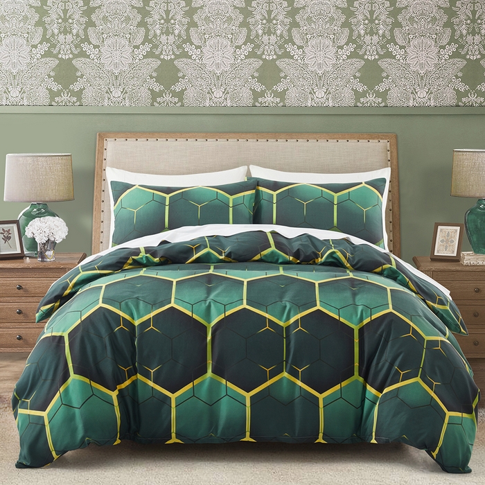 91家纺网 家纺一手货源 找家纺 （总）子不语家纺2025新款跨境外贸 大版印花三件套亚马逊Temu速卖 通Shein沃尔玛专供