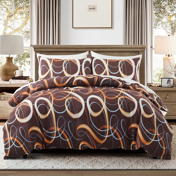 91家纺网 家纺一手货源 找家纺 （总）子不语家纺2025新款跨境外贸 大版印花三件套亚马逊Temu速卖 通Shein沃尔玛专供