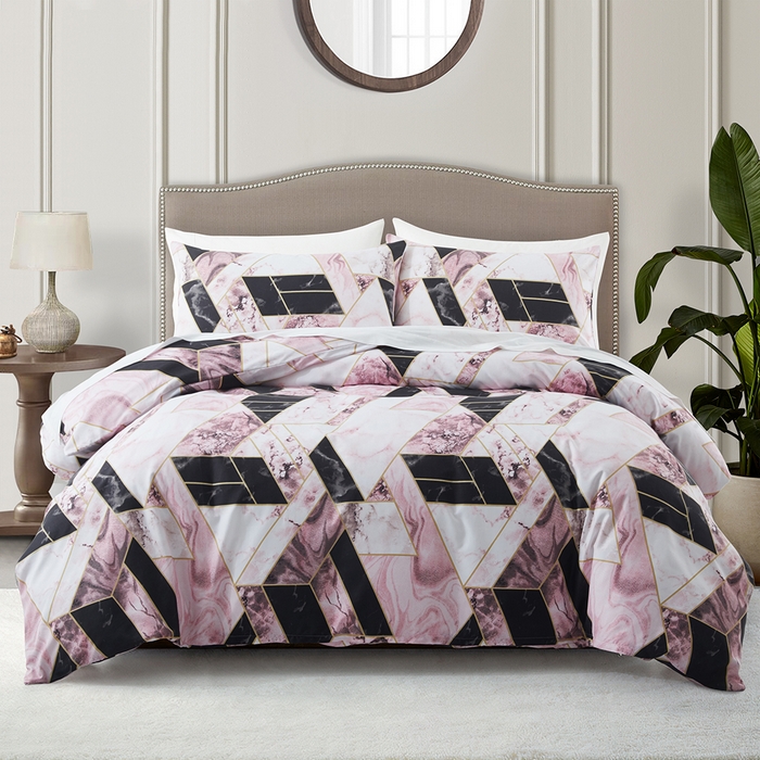 91家纺网 家纺一手货源 找家纺 （总）子不语家纺2025新款跨境外贸 大版印花三件套亚马逊Temu速卖 通Shein沃尔玛专供