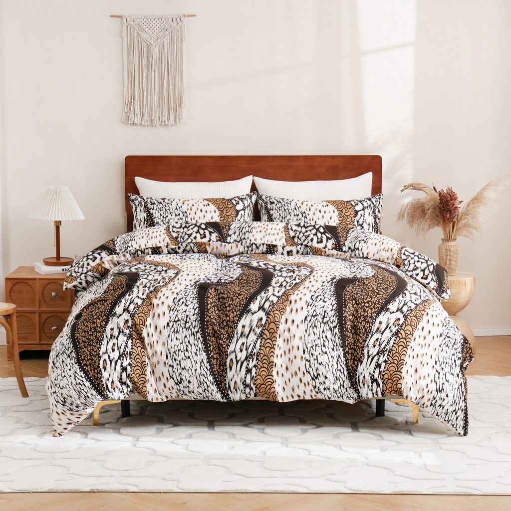 91家纺网 家纺一手货源 找家纺 （总）子不语家纺2025新款跨境外贸 大版印花三件套亚马逊Temu速卖 通Shein沃尔玛专供