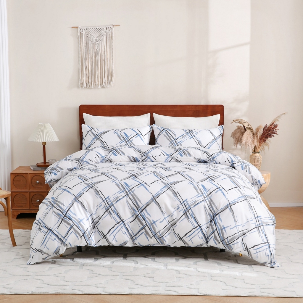 91家纺网 家纺一手货源 找家纺 （总）子不语家纺2025新款跨境外贸 大版印花三件套亚马逊Temu速卖 通Shein沃尔玛专供