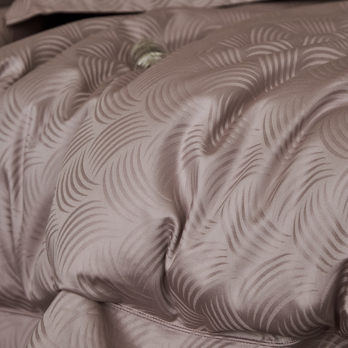 91家纺网 家纺一手货源 找家纺 顾家家居2025新款全棉提花四件套 璞野-瑰丽紫