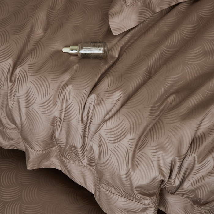 91家纺网 家纺一手货源 找家纺 顾家家居2025新款全棉提花四件套 璞野--暮色粉