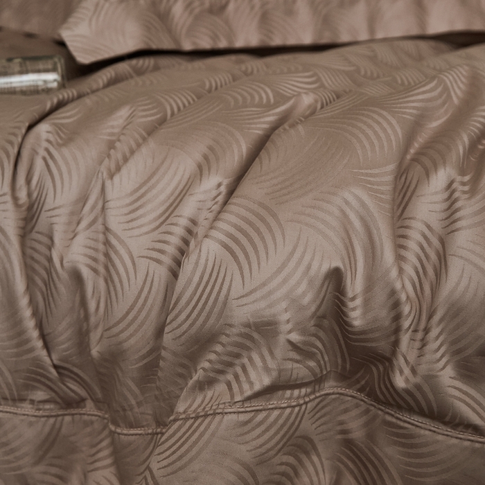 91家纺网 家纺一手货源 找家纺 顾家家居2025新款全棉提花四件套 璞野--暮色粉