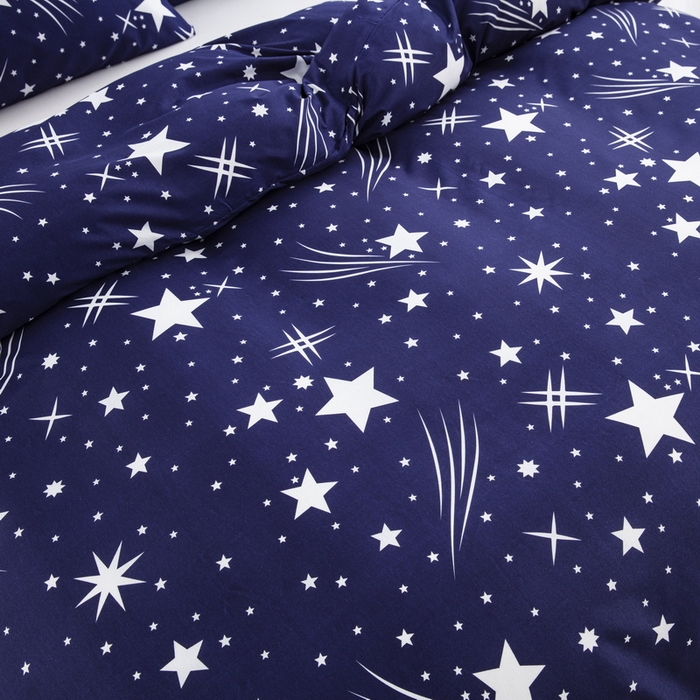 91家纺网 家纺一手货源 找家纺 子不语家纺2025新款跨境外贸 大版印花三件套亚马逊Temu速卖 通Shein沃尔玛专供 蓝星空