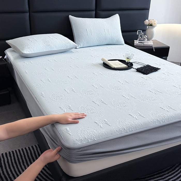 91家纺网 家纺一手货源 找家纺 （总）佰亿莱2025新款手捧花凉席床席床笠款