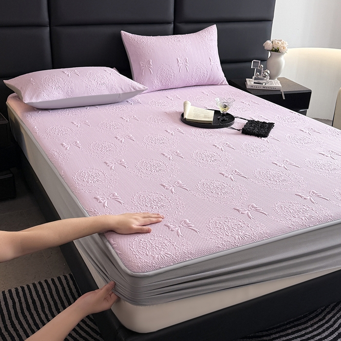 91家纺网 家纺一手货源 找家纺 （总）佰亿莱2025新款手捧花凉席床席床笠款