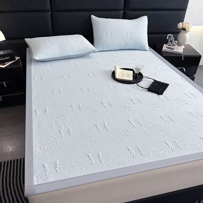 91家纺网 家纺一手货源 找家纺 （总）佰亿莱2025新款手捧花凉席床席床笠款