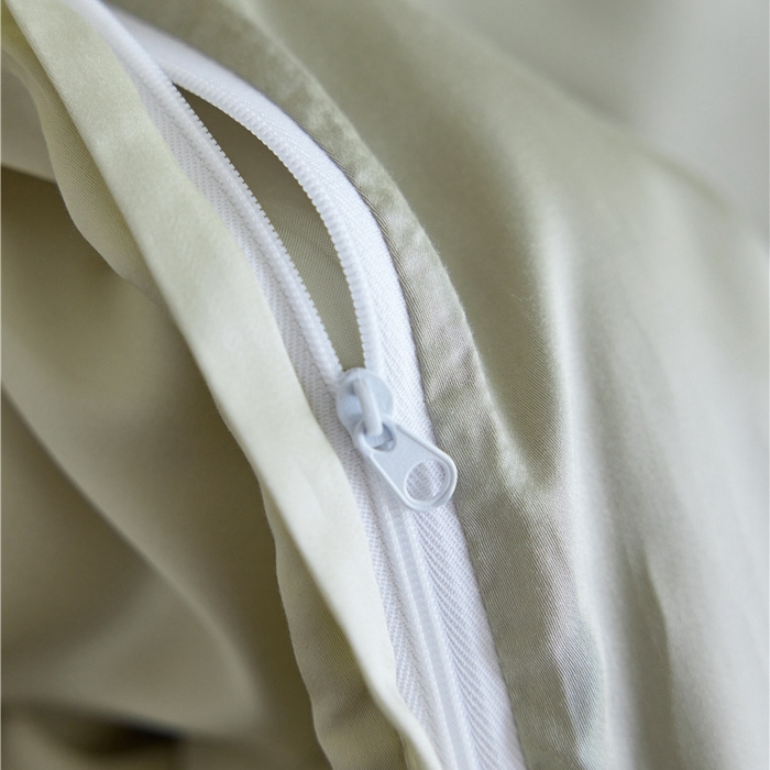 91家纺网 家纺一手货源 找家纺 佰亿莱2025新款奶牛天丝绣花四件套 绿