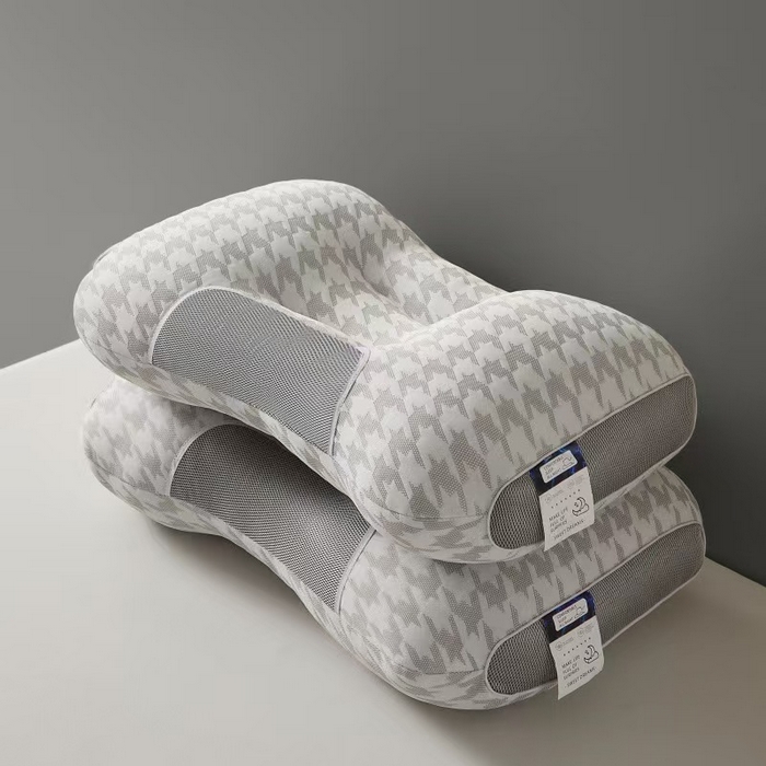 佳尚枕芯 2025新款千鸟格大蜂窝spa枕头枕芯 千鸟格提花spa枕 40x60cm/只-高枕