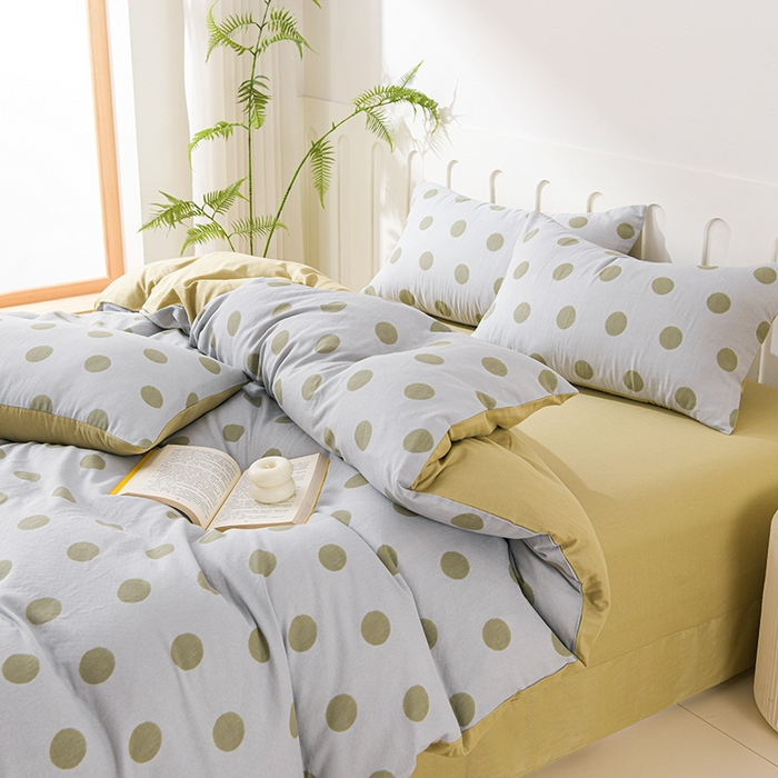 91家纺网 家纺一手货源 找家纺 （总）金昱纺 2025新款A类全棉纯棉双层纱四件套