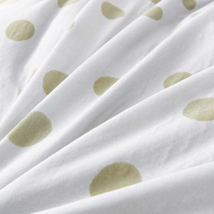 91家纺网 家纺一手货源 找家纺 金昱纺 2025新款A类全棉纯棉双层纱四件套 大圆满-绿